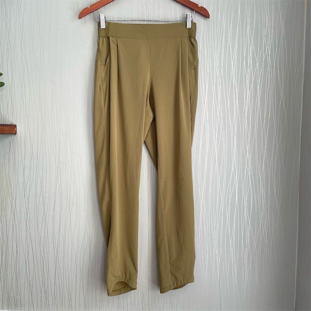 All In Motion Women's High Waist Olive Pants XS Casual Relaxed Fit